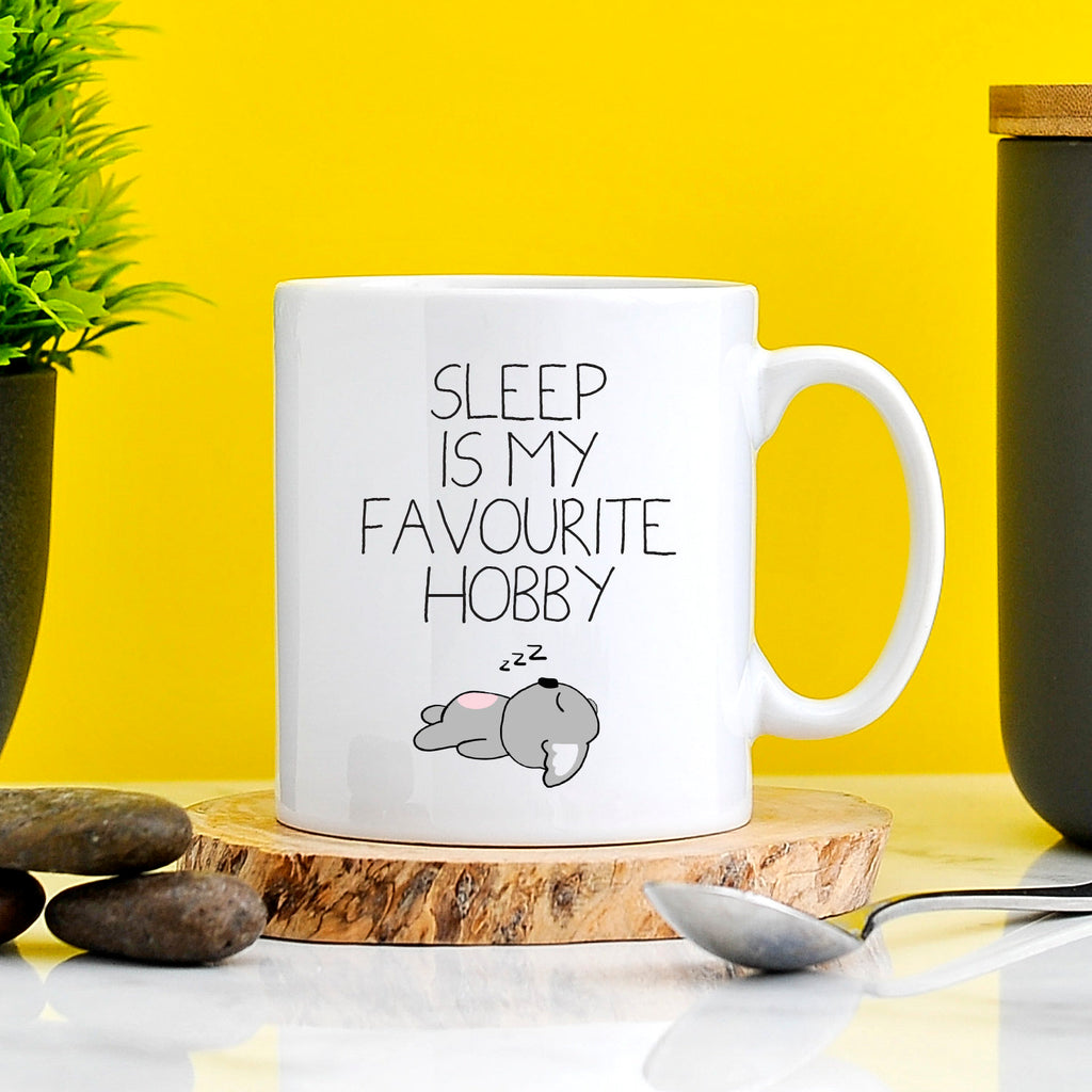 Sleep Is My Favourite Hobby Mug | Sleep Gifts | Always Tired | Love Naps | Night Owl | Teenager Gifts | Sleeping Beauty | Nap Koala Queen TeHe Gifts UK