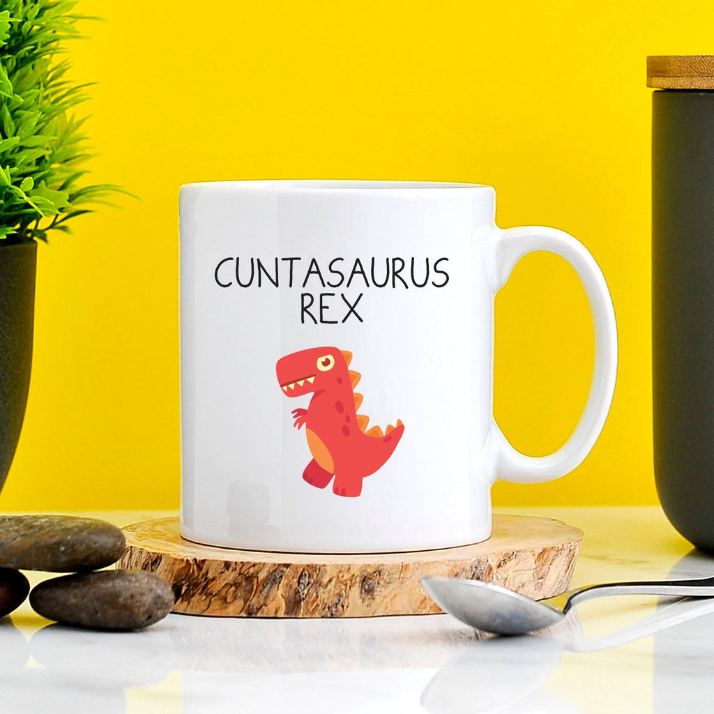 Cuntasaurus Rex Mug | Profanity Gift | Rude Mug | Rude Present | Office Mug | Gift For Cunt | Dinosaur Cunt | Gift For Cunts | Dinosaur Rude TeHe Gifts UK