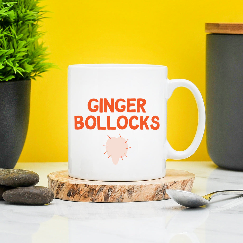 Ginger Bollocks Mug | Gift For Him | Ginger Funny | Gifts For Him | Ginger Pubes | Gift For Besty | Gift For Friend | Pube Funny | Rude Mug TeHe Gifts UK