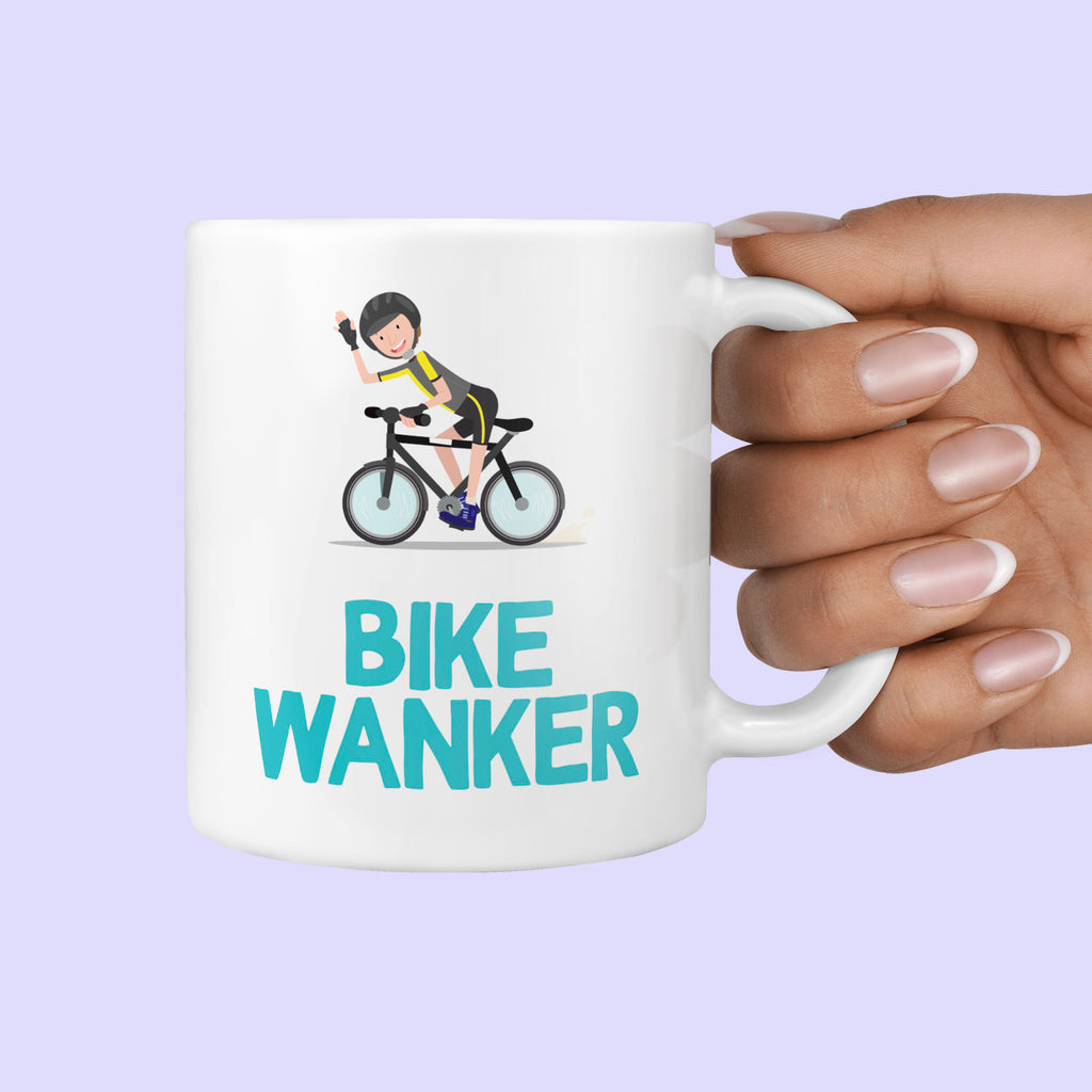 Bike Wanker Gift Mug - Funny Biking Gifts For Him TeHe Gifts UK