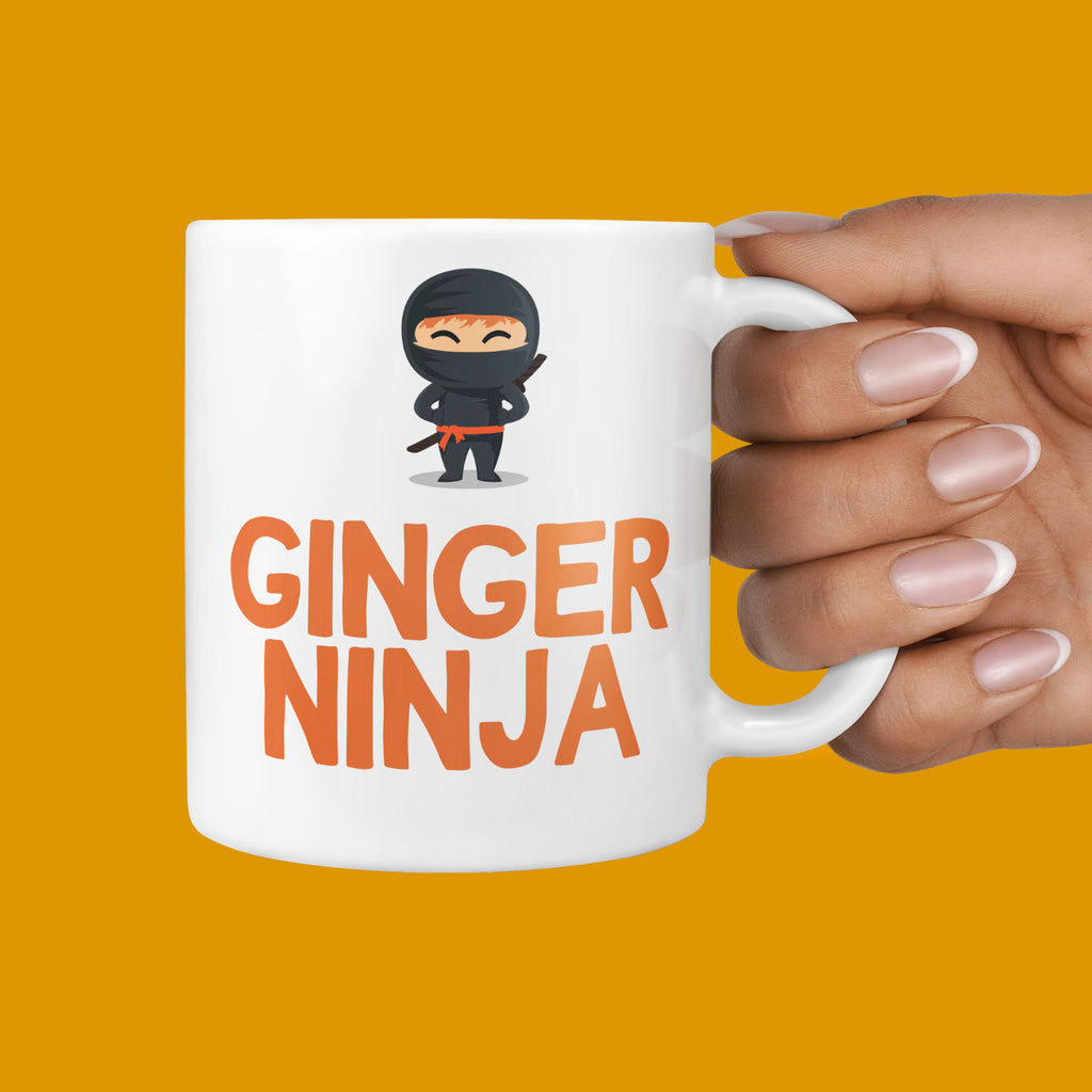 Ginger Ninja Mug - Hilarious Gifts For Gingers Him or Her Red Head Gifts Ginge Friends Profanity Gift for Boyfriend Girlfriend Orange Hair TeHe Gifts UK