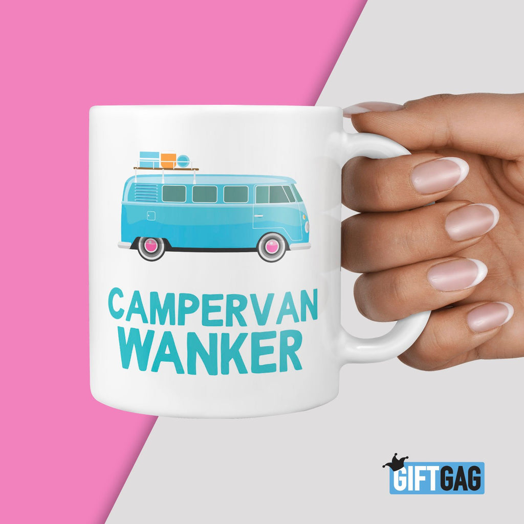 Campervan Wanker Gift Mug - Campervan Mug For Van Life TeHe Gifts UK