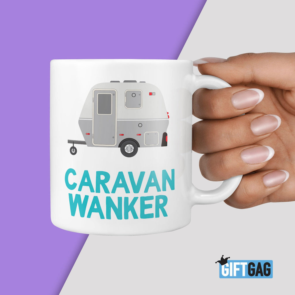 Caravan Wanker Gift Mug - New Caravan Mug Present TeHe Gifts UK