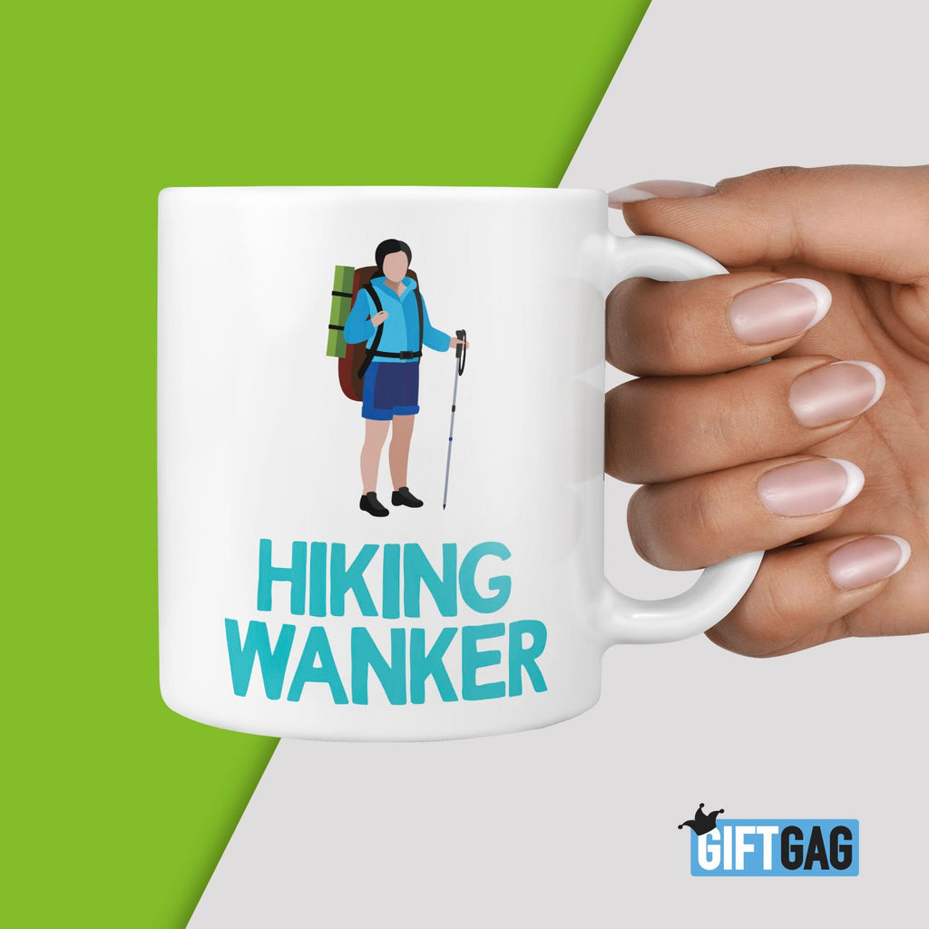 Hiking Wanker Gift Mug - Funny Hiking Gifts For Walker TeHe Gifts UK