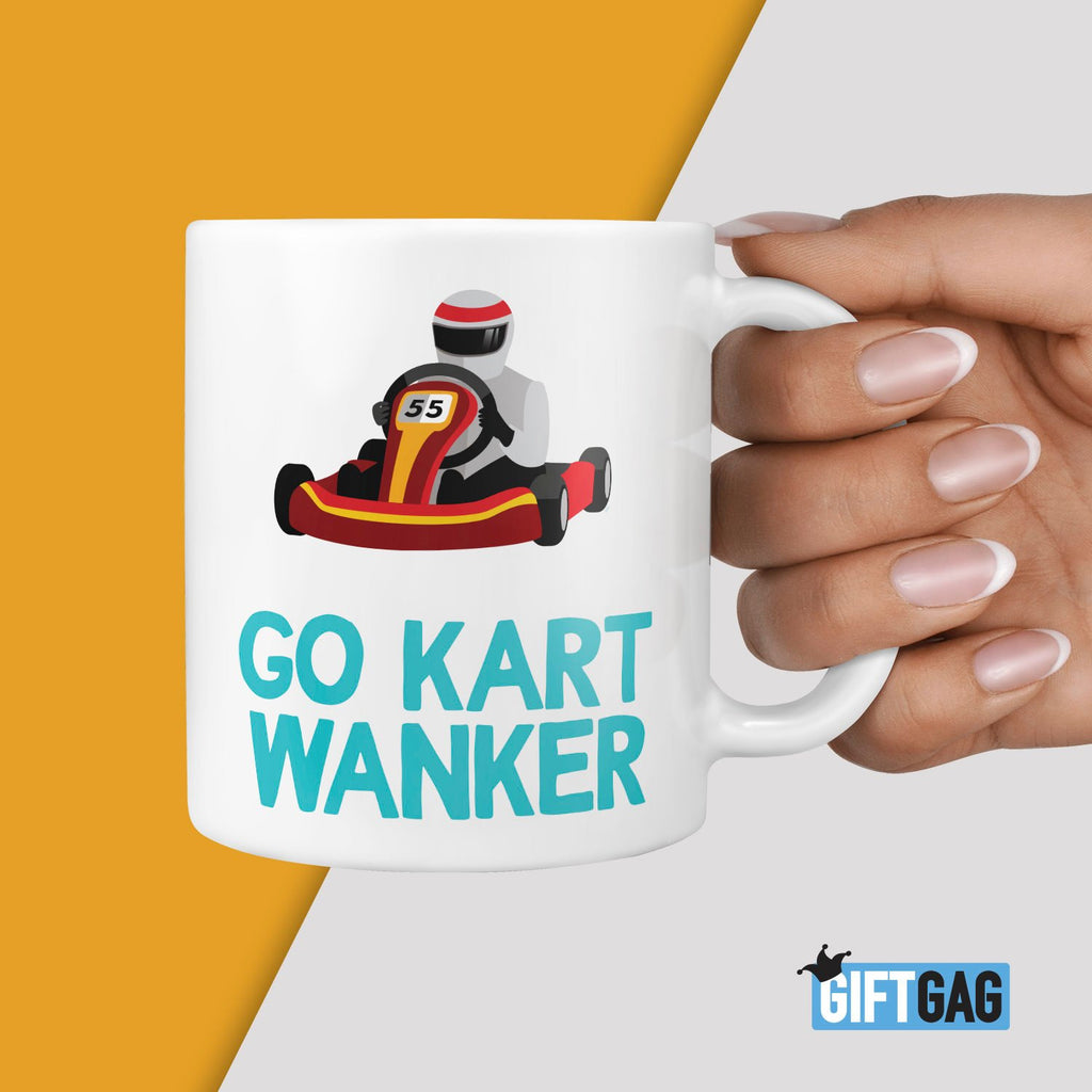 Go-Kart Wanker Gift Mug - Karting Go Kart Gifts Racing TeHe Gifts UK