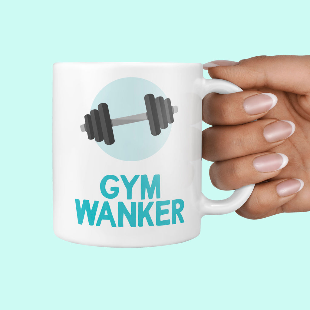 Gym Wanker Gift Mug - Gym Gifts Weight Lifter Member TeHe Gifts UK