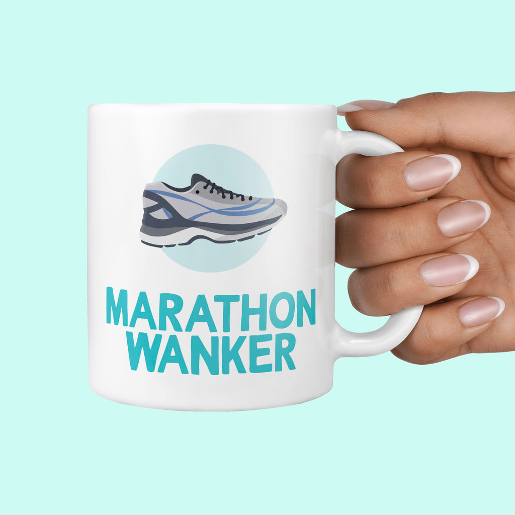 Marathon Runner Gifts - Marathon Wanker Gift Mug For Runner TeHe Gifts UK