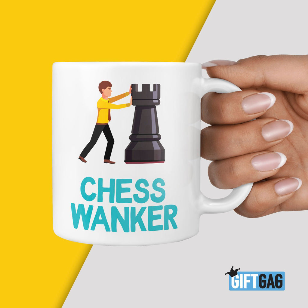 Chess Wanker Gift Mug - Chess Gift Ideas Queens Gambit TeHe Gifts UK