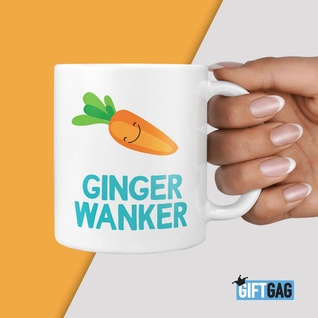 Ginger Wanker Mug - Hilarious Gift For Gingers Redheads TeHe Gifts UK