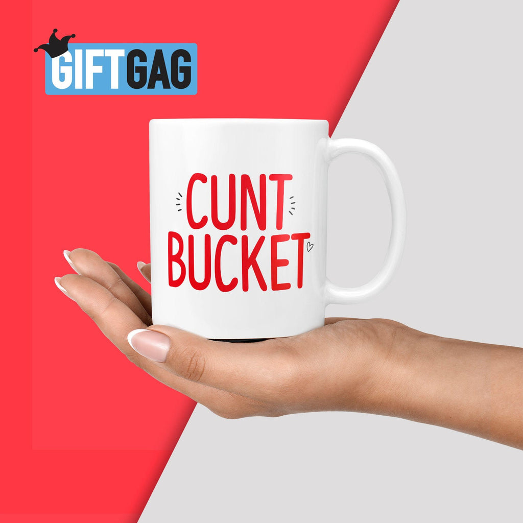 Cunt Bucket Gift Mug - Funny Rude Cunt Gifts Cunt Present Profanity Mature Joke Mugs Rude and Hilarious Gifts for Friends & Family TeHe Gifts UK