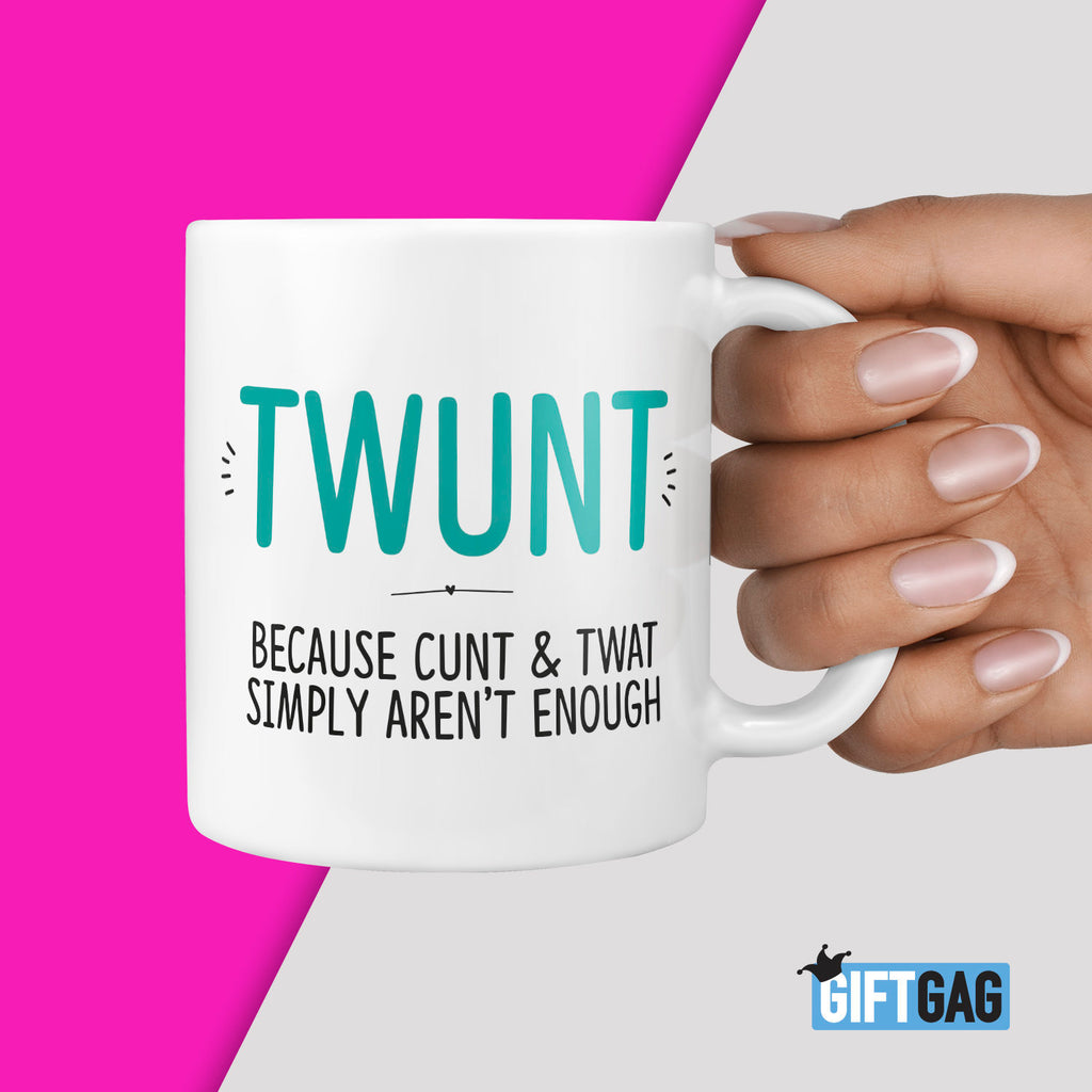 TWUNT Gift Mug - Funny Rude Cunt Gifts Cunt Present Profanity Mature Joke Mugs Rude and Hilarious Gifts for Friends & Family Twat Gifts Rude TeHe Gifts UK