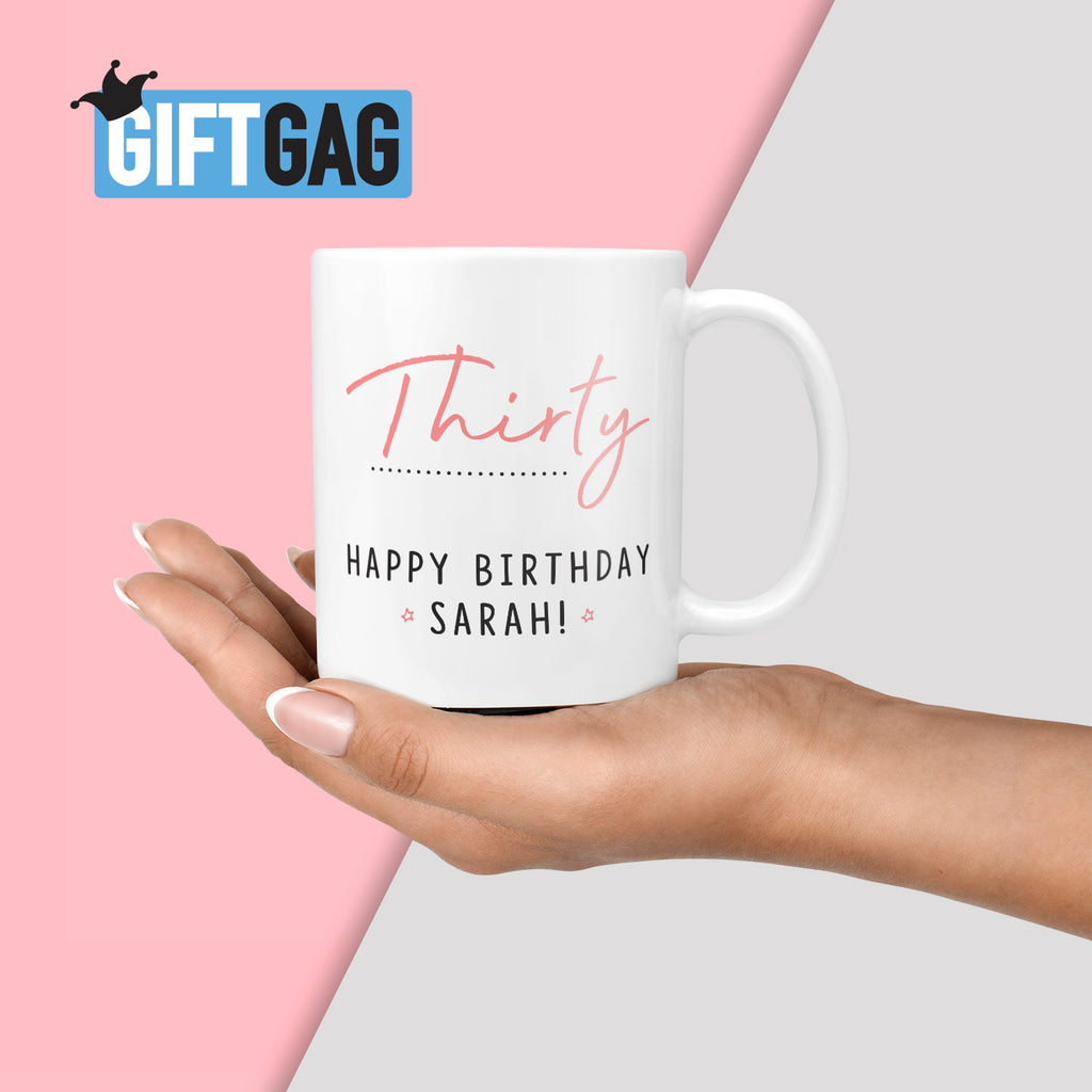 Custom Birthday Gift Mug - Present for Birthday's, Personalised Birthday Mugs, Ladies Presents for Her, Mum Birthday, Sister, Aunt, Friends TeHe Gifts UK