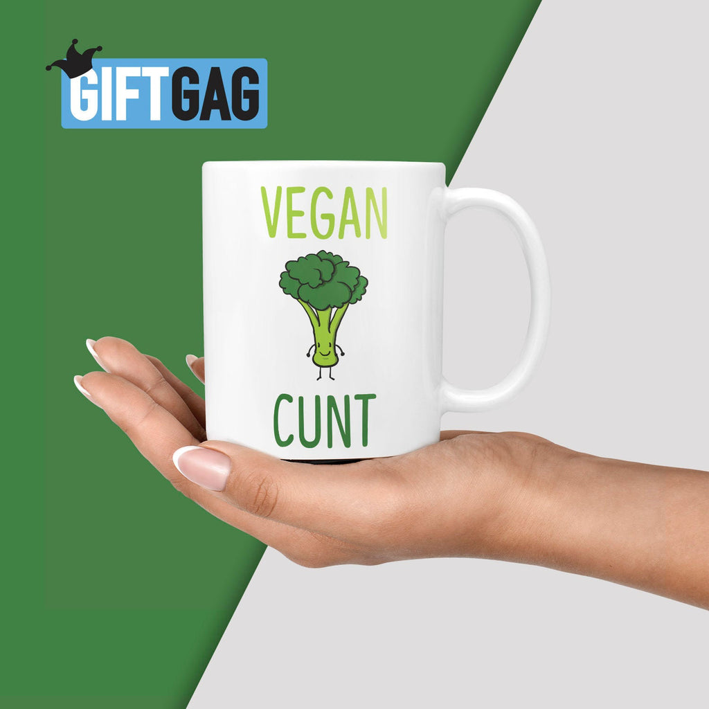 Vegan Cunt Gift Mug - Funny Gifts For Vegans Present Friend Birthday Humour Rude Xmas Vegetarian Vegans Avocados Healthy Living Fitness TeHe Gifts UK