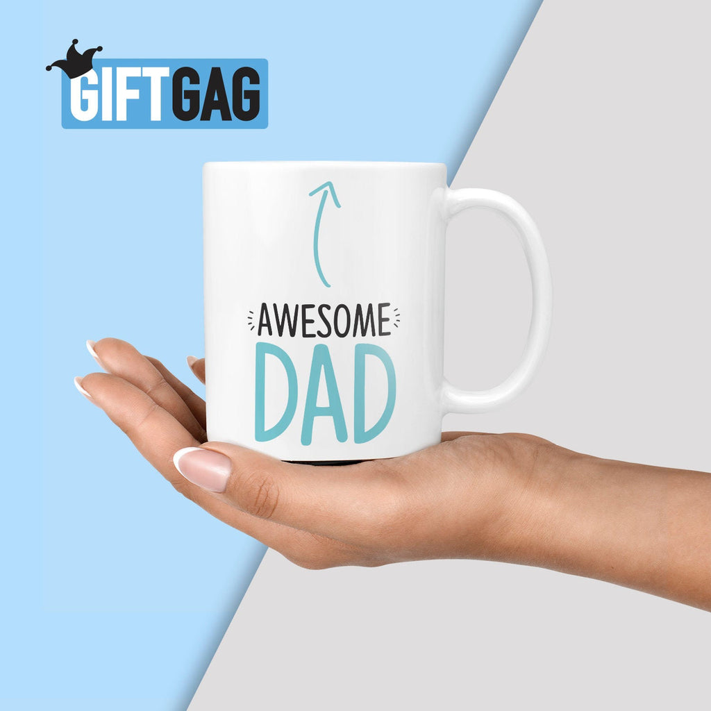 Awesome Dad Gift Mug - Father's Day Gifts for Dads, Father Presents For Him, Husband, Boyfriend, Fun Present, Father's Day Gifts from Kids TeHe Gifts UK