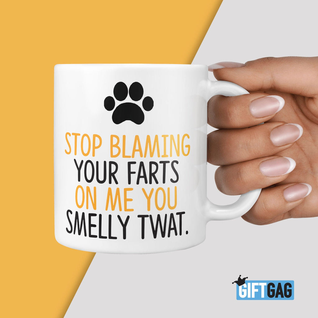 Present for Dog Mums & Dads from the Dog Gift Mug - Rude Gifts For Birthday from Dogs, Pet Present Funny Present Boyfriend Wife Husband TeHe Gifts UK