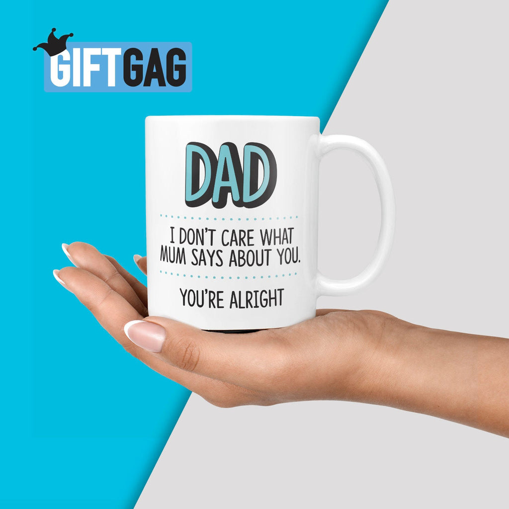 Funny Father's Day Mug - Gifts from Son, Daughter, Funny, Father Presents, Husband, Boyfriend, Fun Gift for Dad Rude, Funny, Dad's Birthday TeHe Gifts UK