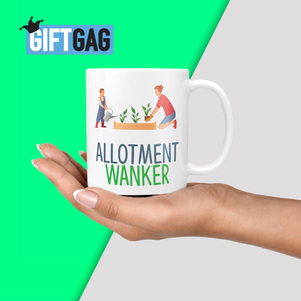 Allotment Wanker Gift Mug - Funny Garden Allotment Gifts TeHe Gifts UK