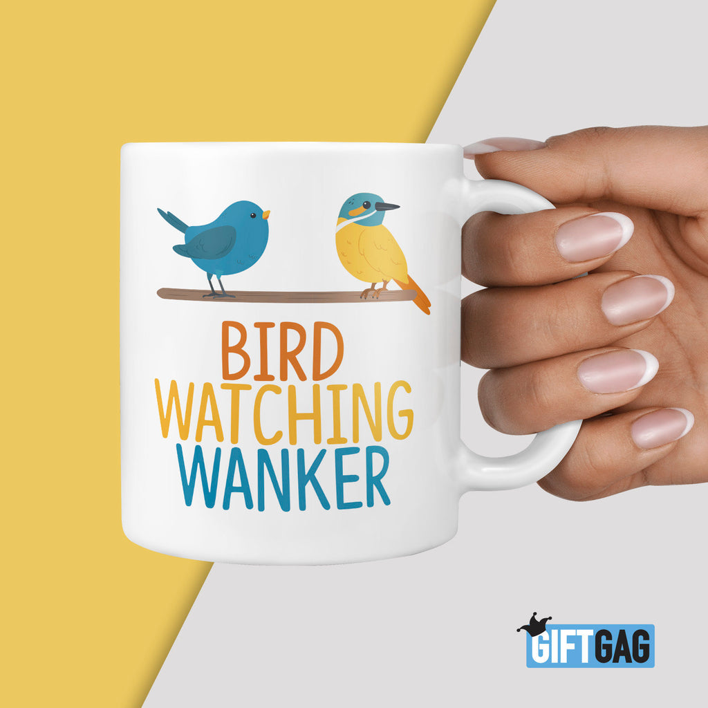 Bird Watching Wanker Mug - Twitcher Bird Watching Gifts TeHe Gifts UK
