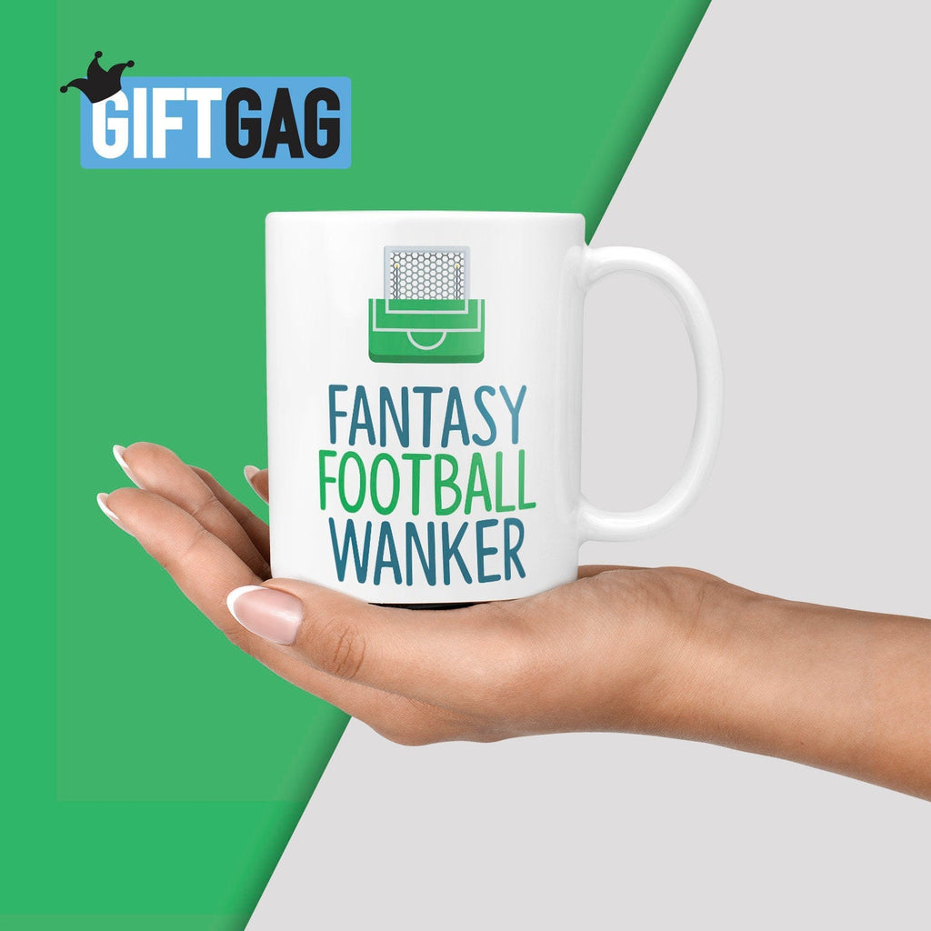 Fantasy Football Wanker Gift Mug - Funny Gifts For Football Soccer Player Rude Christmas Office Coffee Tea Birthday Present Mugs, Gamers TeHe Gifts UK