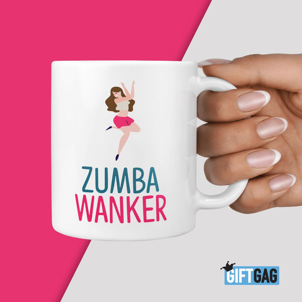 Zumba Wanker Gift Mug - Funny Rude Christmas Birthday Present Hobbies Dancing, Fitness, Friends For Her, Health, Wanker Gifts, Funny & Rude TeHe Gifts UK