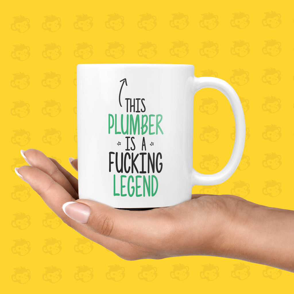 This Plumber is a Fucking Legend Gift Mug - Funny & Rude Thank You Presents for Plumber's, Legend Gifts, Handy Man  | TH-LEG-PLUMB TeHe Gifts UK