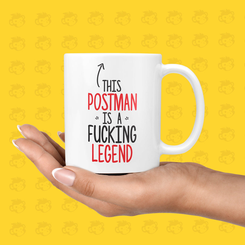 This Postman is a Fucking Legend Gift Mug - Funny & Rude Thank You Presents for Postmen, Legend Gifts, Delivery Men, Courier  | TH-LEG-POST TeHe Gifts UK