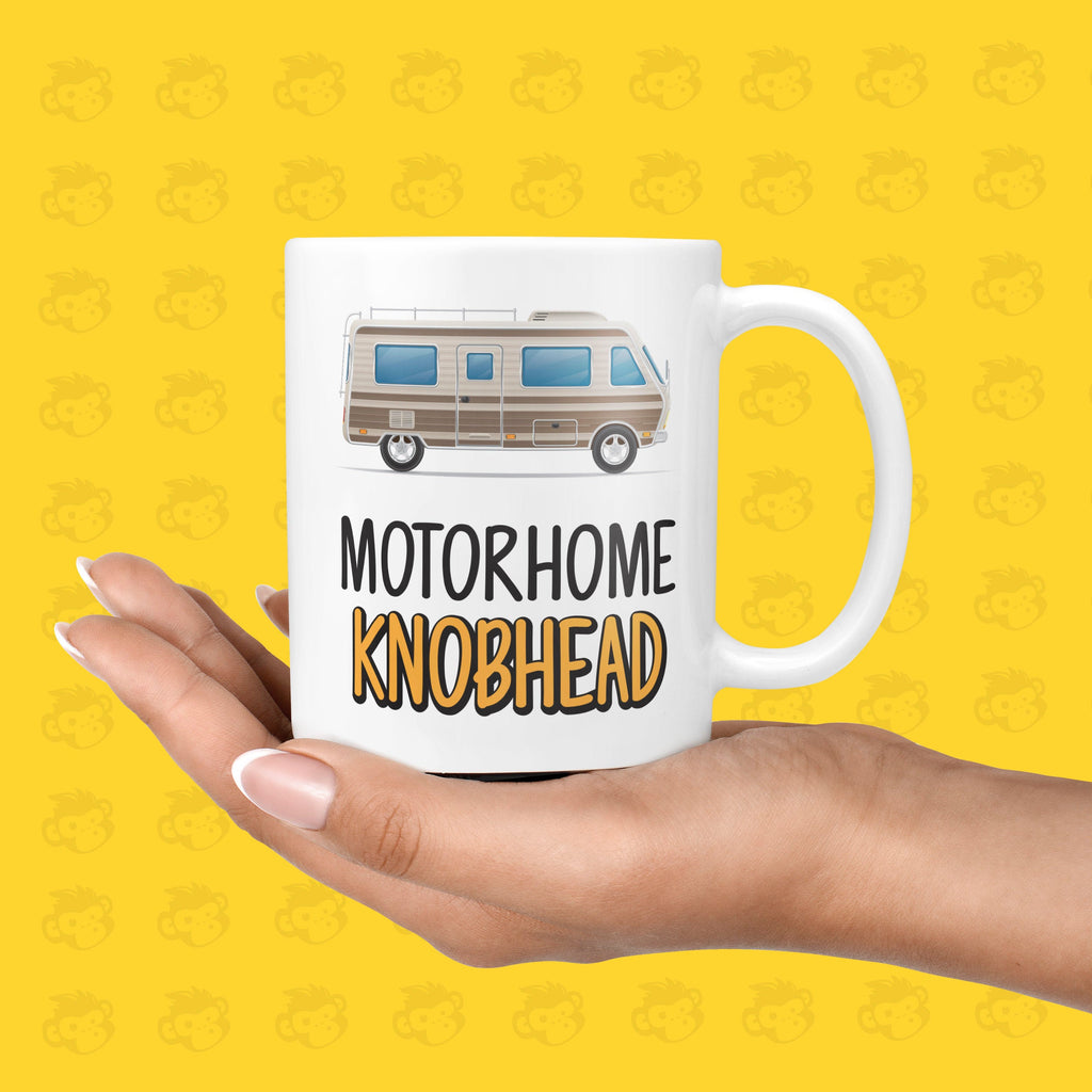 Motorhome Knobhead Gift Mug - Funny & Rude Presents for People Who Own Motorhomes, Funny Campervan, Knobhead Presents  | TH-MOTORHOME-KNB TeHe Gifts UK