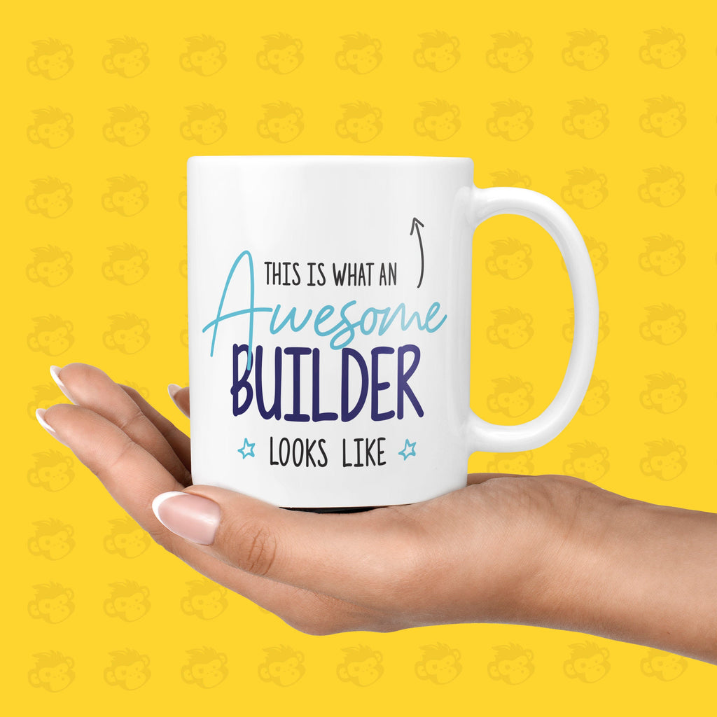 Funny & Awesome Thank You Gift Mug for Builders | New Job, Builder Mugs, Bricky Present, Birthday - TH-AWE-LOOK-Builder TeHe Gifts UK