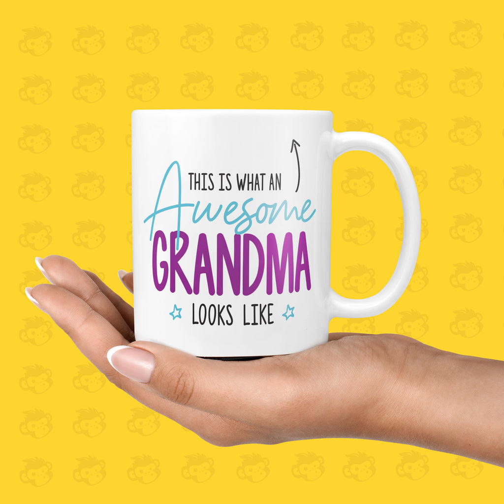 Funny & Awesome Birthday Gift Mug for Grandmas | Mother's Day, Grandma Present - TH-AWE-LOOK-Grandma TeHe Gifts UK