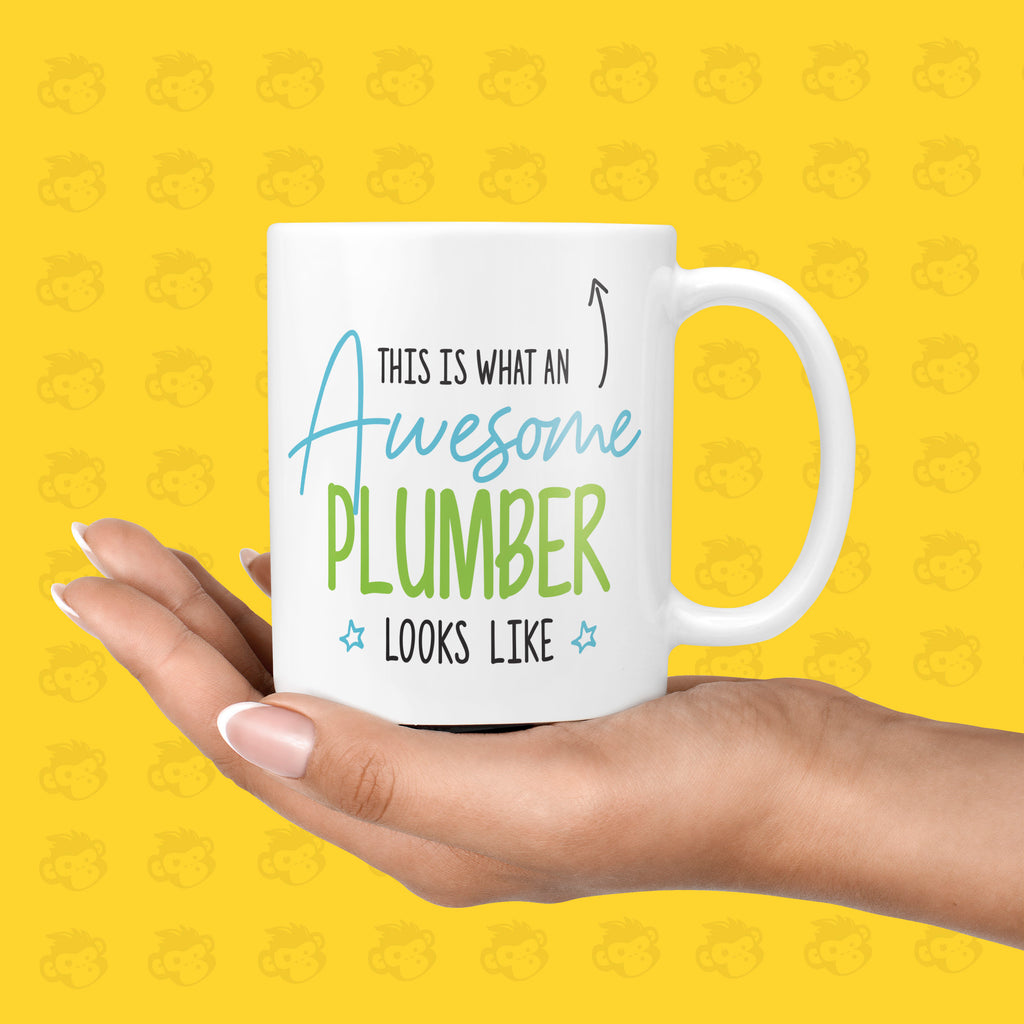 Funny & Awesome Thank You Gift Mug for Plumber's | New Job, Plumber Mugs, Present, Birthday, Plumbing - TH-AWE-LOOK-Plumb TeHe Gifts UK