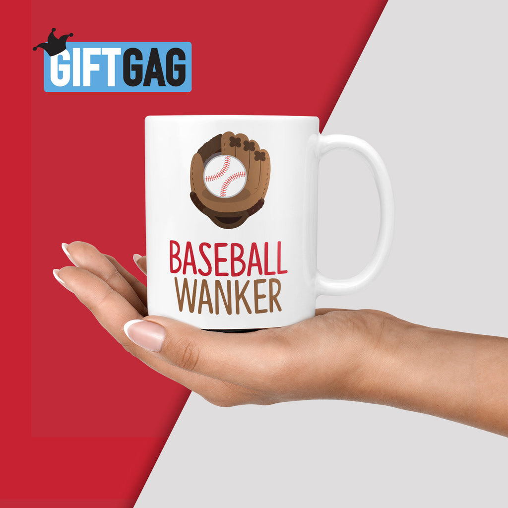 Baseball Wanker Gift Mug - Funny Gifts For Baseball Player TeHe Gifts UK