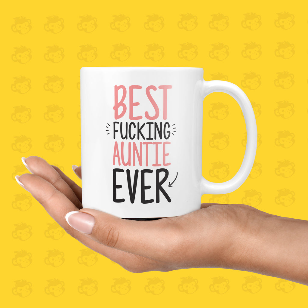 Best Fucking Auntie Ever Gift Mug - Funny & Rude Thank You Presents for Aunties, Aunty Birthday | TH-BEST-AUNT TeHe Gifts UK