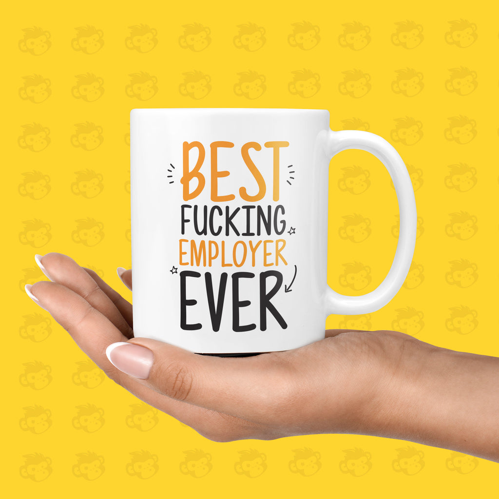 Best Fucking Employer Ever Gift Mug - Funny & Rude Presents for Employers, Office Mugs, Work Gifts | TH-BEST-EMPLOY TeHe Gifts UK