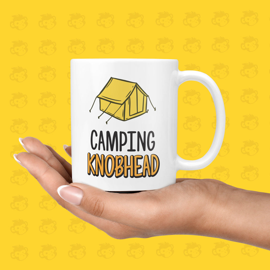 Camping Knobhead Gift Mug - Funny & Rude Presents for People Who Love to Camp, Outdoors, Knobhead Presents  | TH-CAMP-KNB TeHe Gifts UK