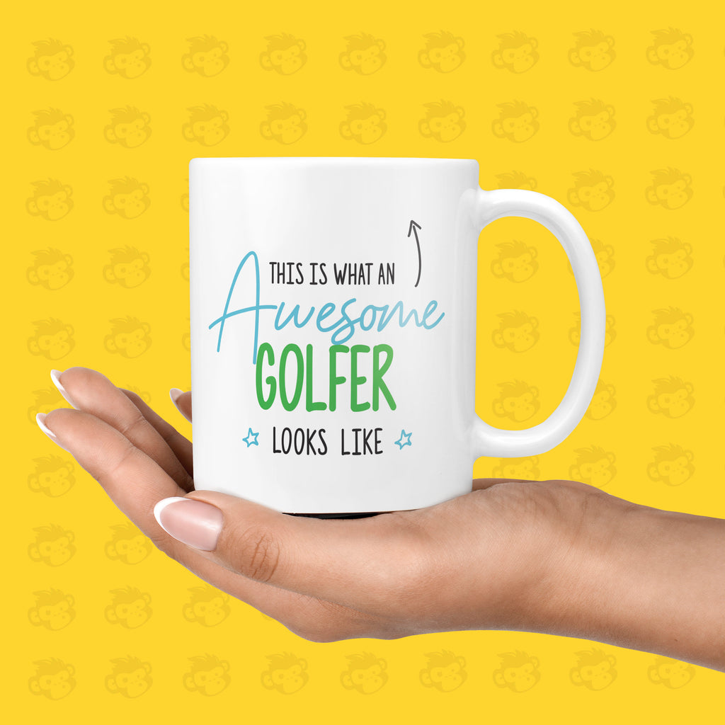 Funny and Awesome Golf Gift Mug - Presents for Golfers, Birthday Gifts, Hobbies, Golfing Husband, Father's Day, Golfer | TH-AWE-LOOK-Golf TeHe Gifts UK