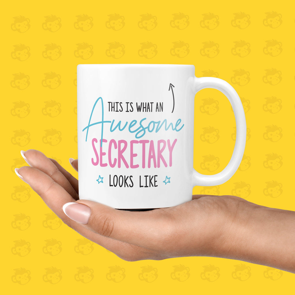 Funny & Awesome Thank You Gift Mug for a Secretary | New Job Presents, Birthday, Christmas, Well Done, Thanks, Office Mug - TH-AWE-LOOK-Sec TeHe Gifts UK