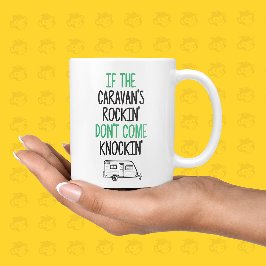 Funny Gift Mug for Caravan Lovers | Staycations, Mum, Dad, Birthday, Christmas, Grandma, Grandad, Wife Mugs, Parents Funny TH-CARAVAN-ROCK TeHe Gifts UK