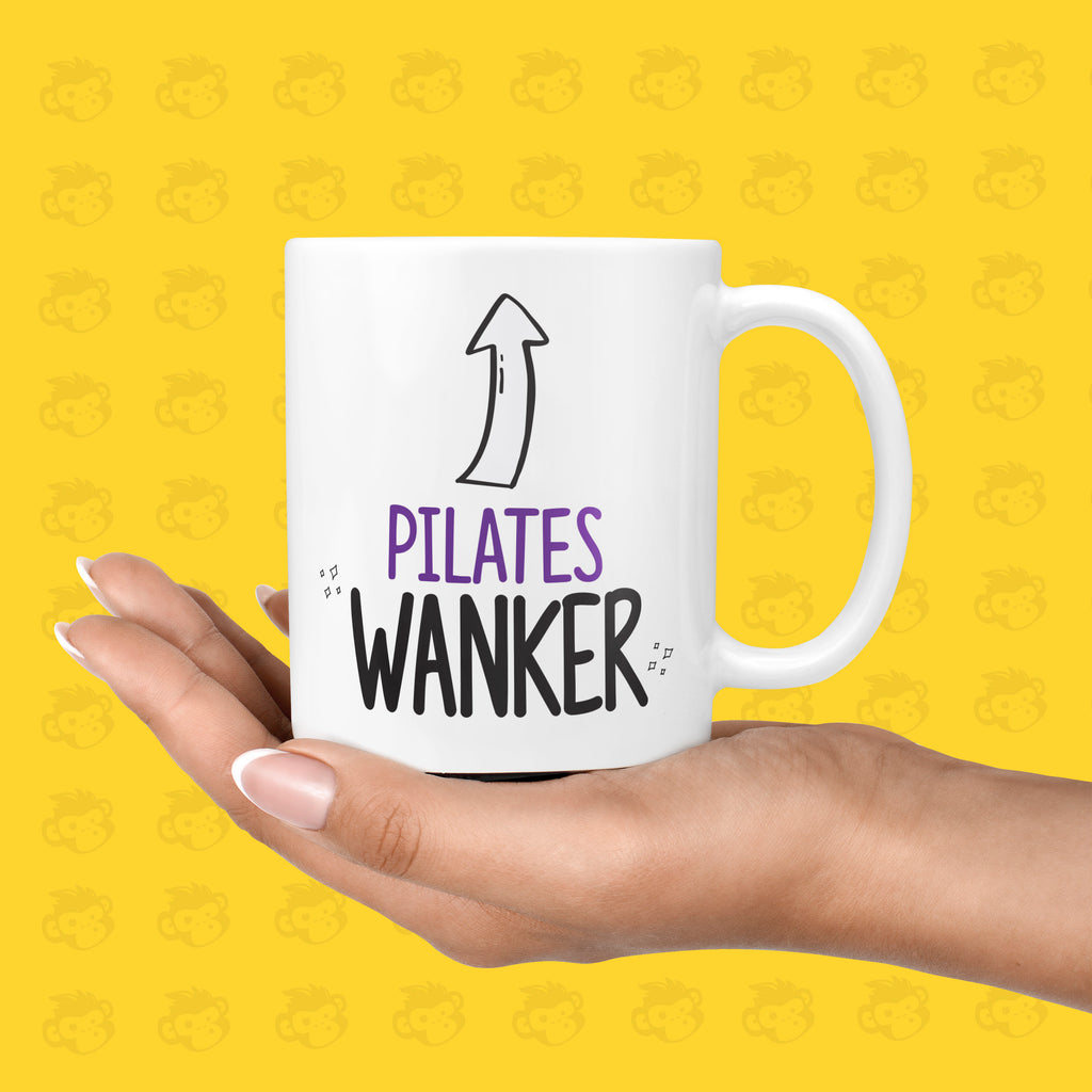 Funny & Rude Pilates Wanker Gift - For Birthdays, Christmas, Mum, Dad Gift, Husband, Profanity, Secret Santa Mugs, Exercise - TH-WNK-PILATE TeHe Gifts UK