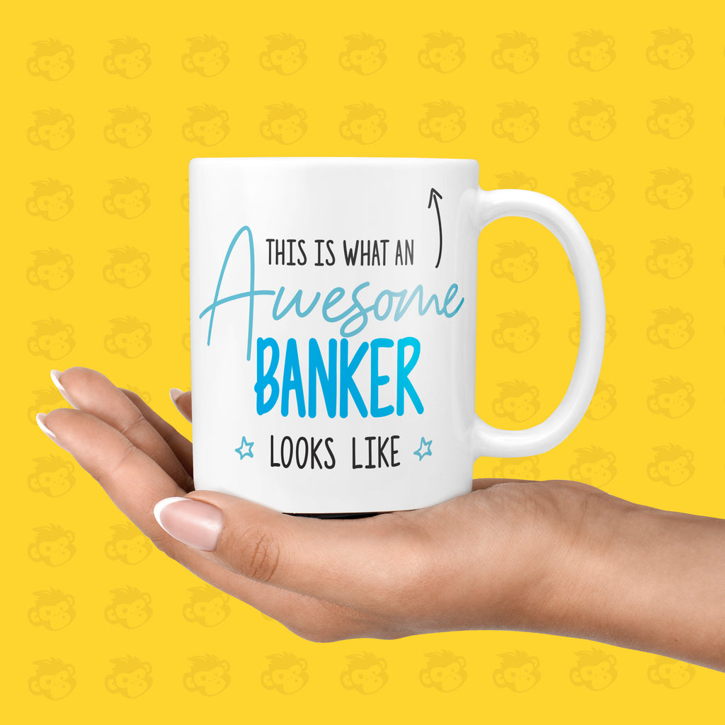 Funny & Awesome Thank You Gift Mug for Bankers | Bank Worker Presents, Friends Birthday Ideas, Banking, New Job Gifts- TH-AWE-LOOK-Bank TeHe Gifts UK