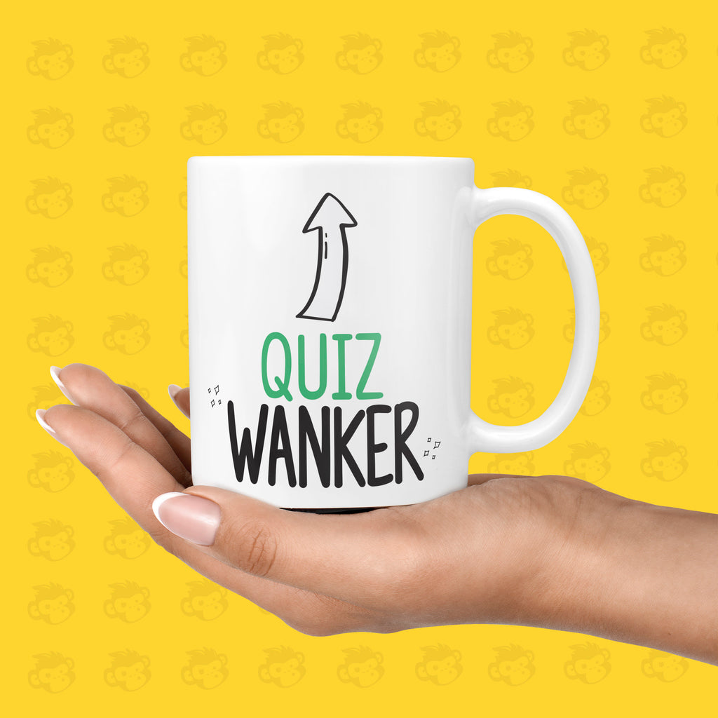 Funny & Rude Quiz Wanker Gift - For Birthdays, Christmas, Mum, Dad Gift, Husband, Profanity, Secret Santa Mugs, Quizzing, Game - TH-WNK-QUIZ TeHe Gifts UK